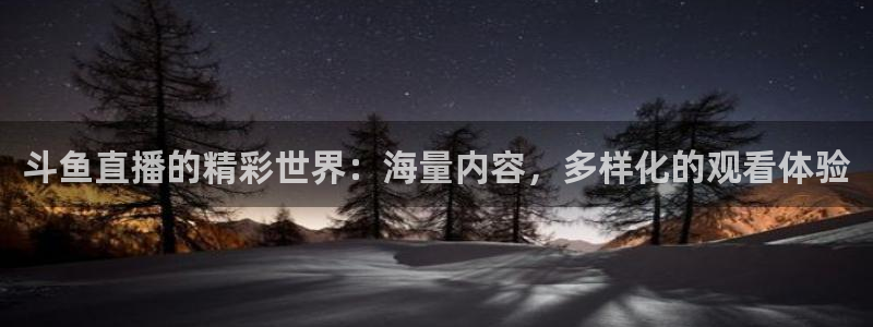 熊猫直播下载：斗鱼直播的精彩世界：海量内容，多样化的观看体验